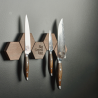 Hexagonal magnetic knife strip